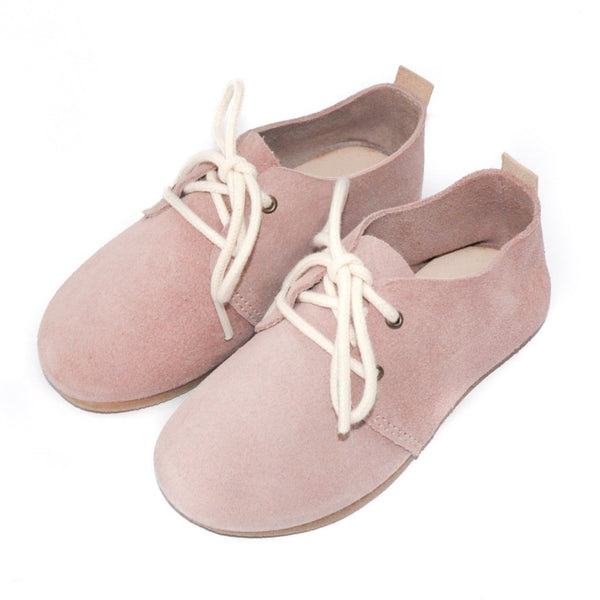 Blush - Hard Sole Oxfords-Little Lambo baby moccasins otroski copatki