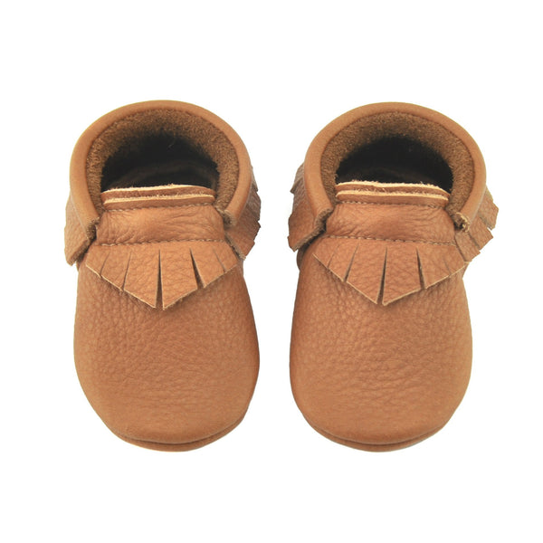 Cookie-Little Lambo vegetable tanned baby moccasins