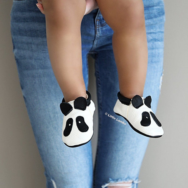 Panda- Little Lambo baby moccasins